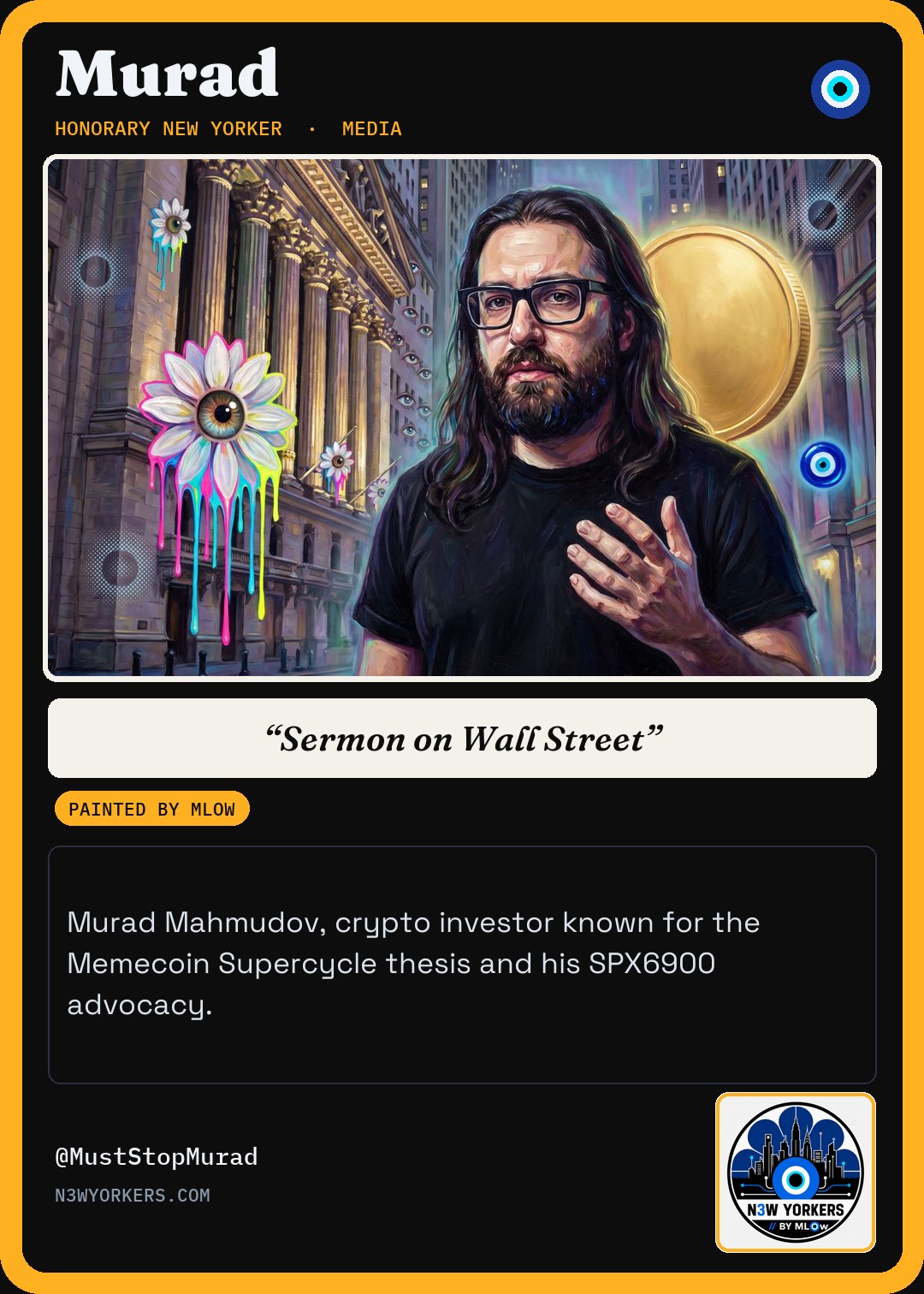 The Honorary card for Murad, painted by MLow