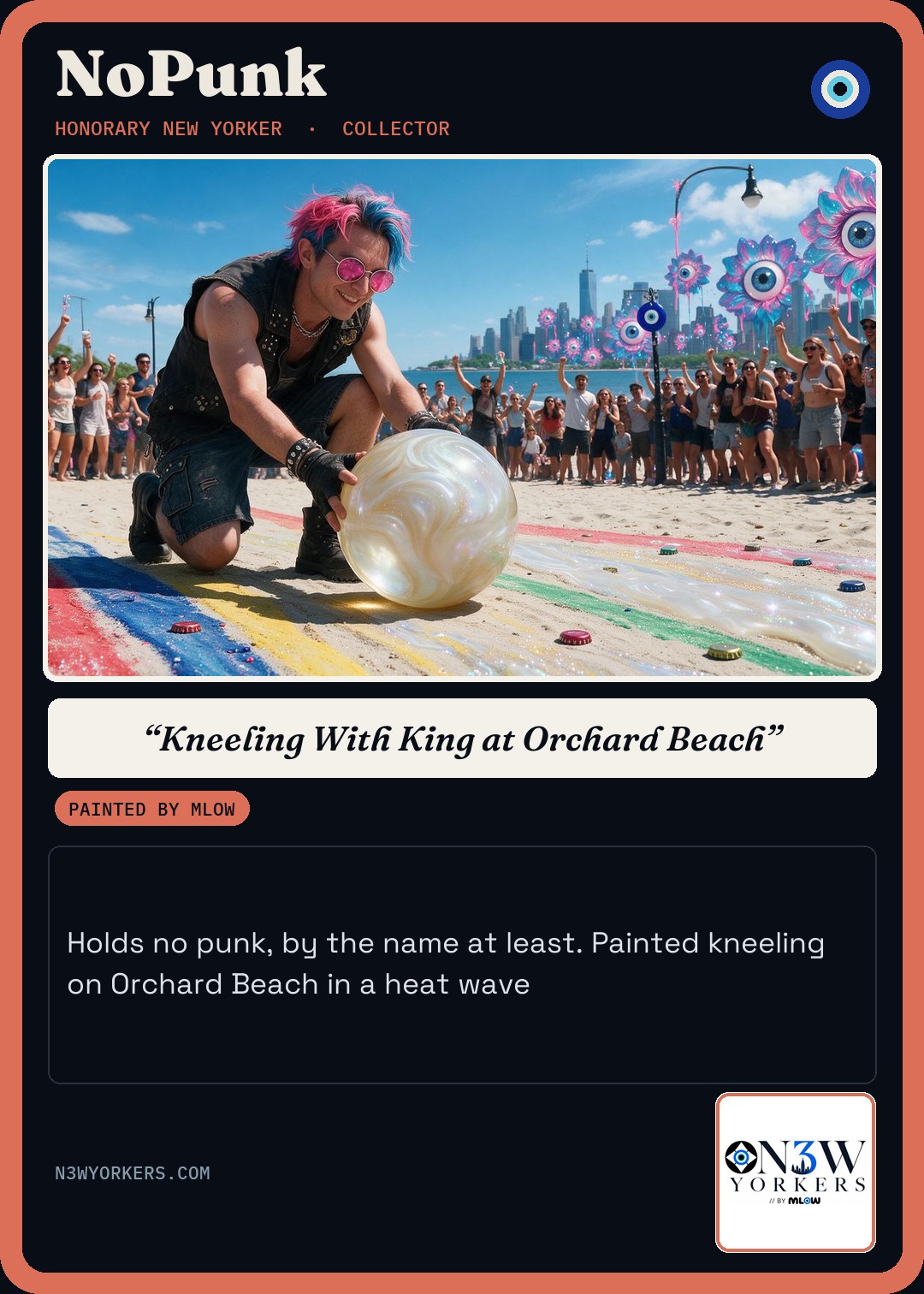The Honorary card for NoPunk, painted by MLow