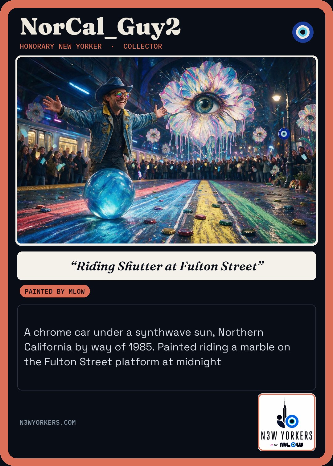 The Honorary card for NorCal_Guy2, painted by MLow