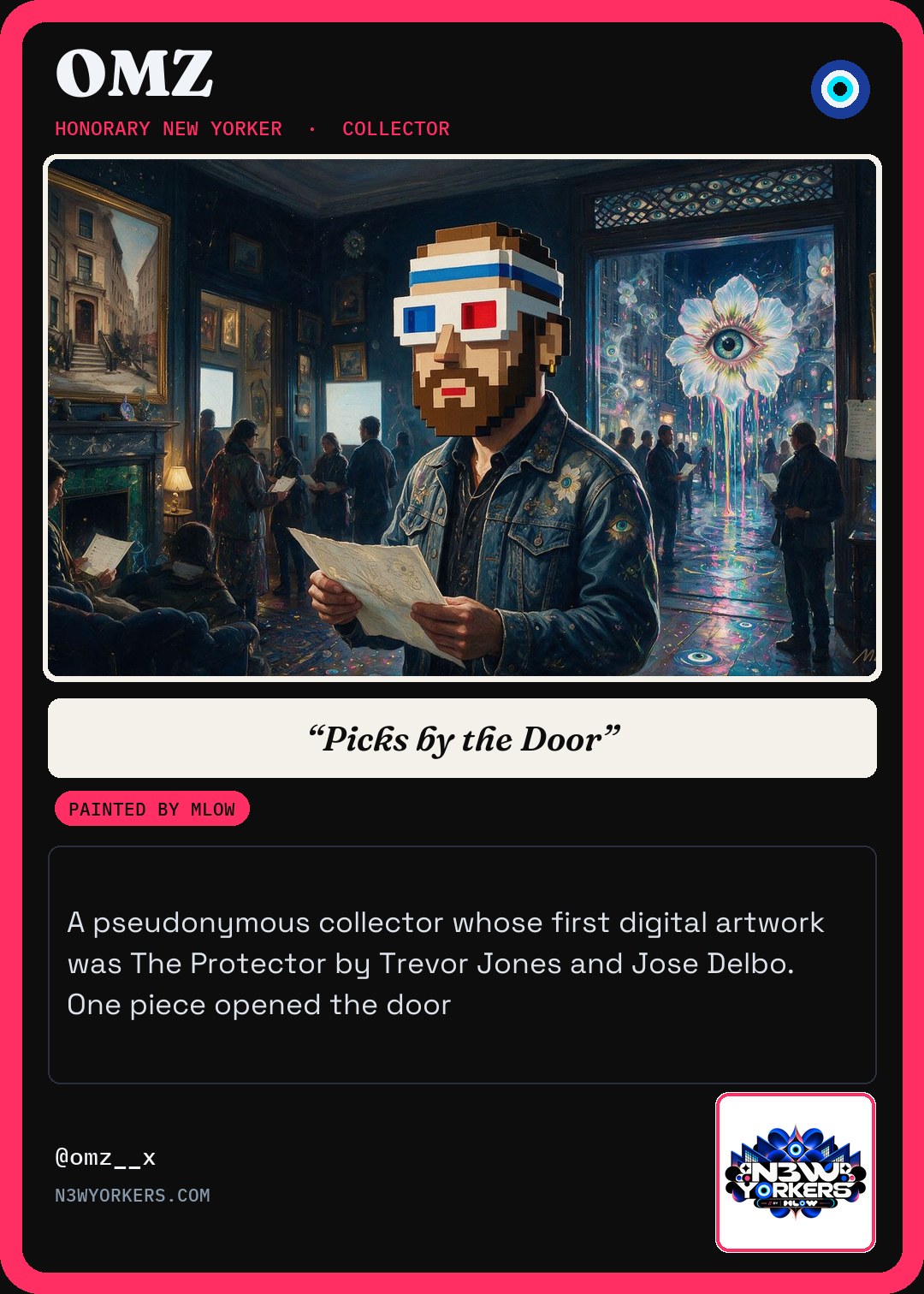 The Honorary card for OMZ, painted by MLow