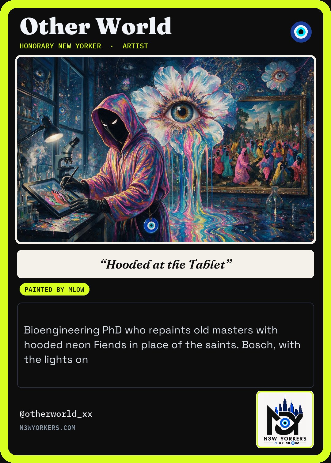 The Honorary card for Other World, painted by MLow