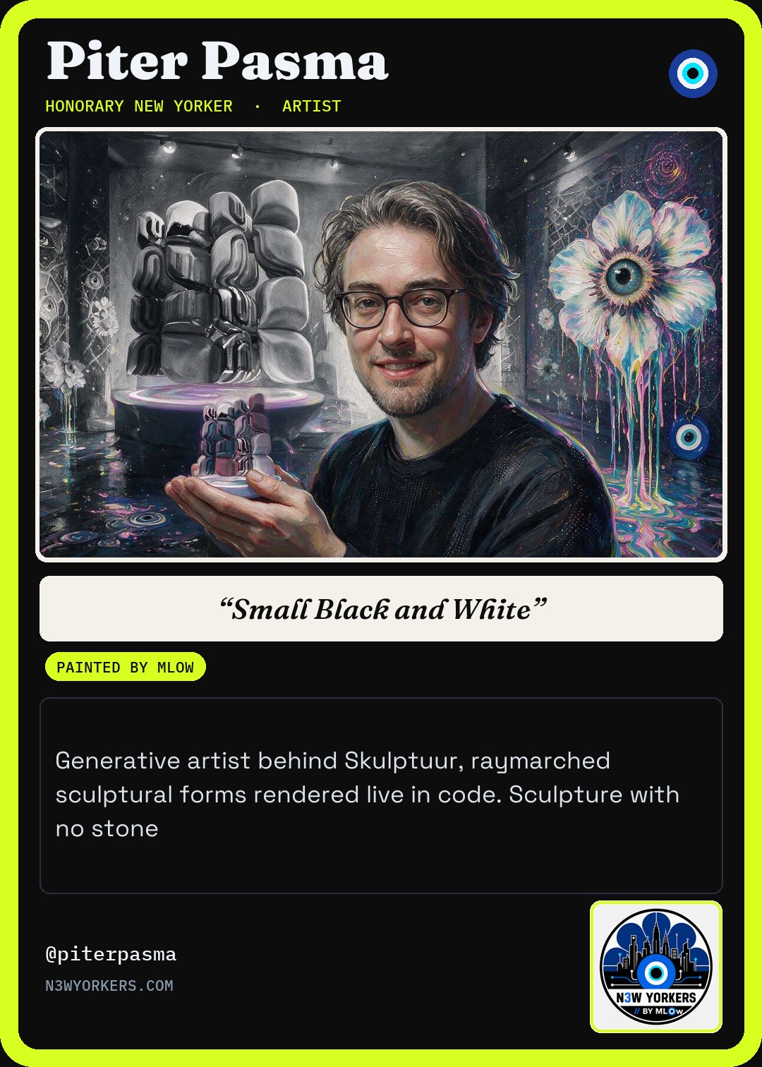 The Honorary card for Piter Pasma, painted by MLow