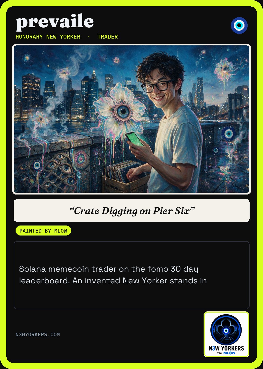 The Honorary card for prevaile, painted by MLow