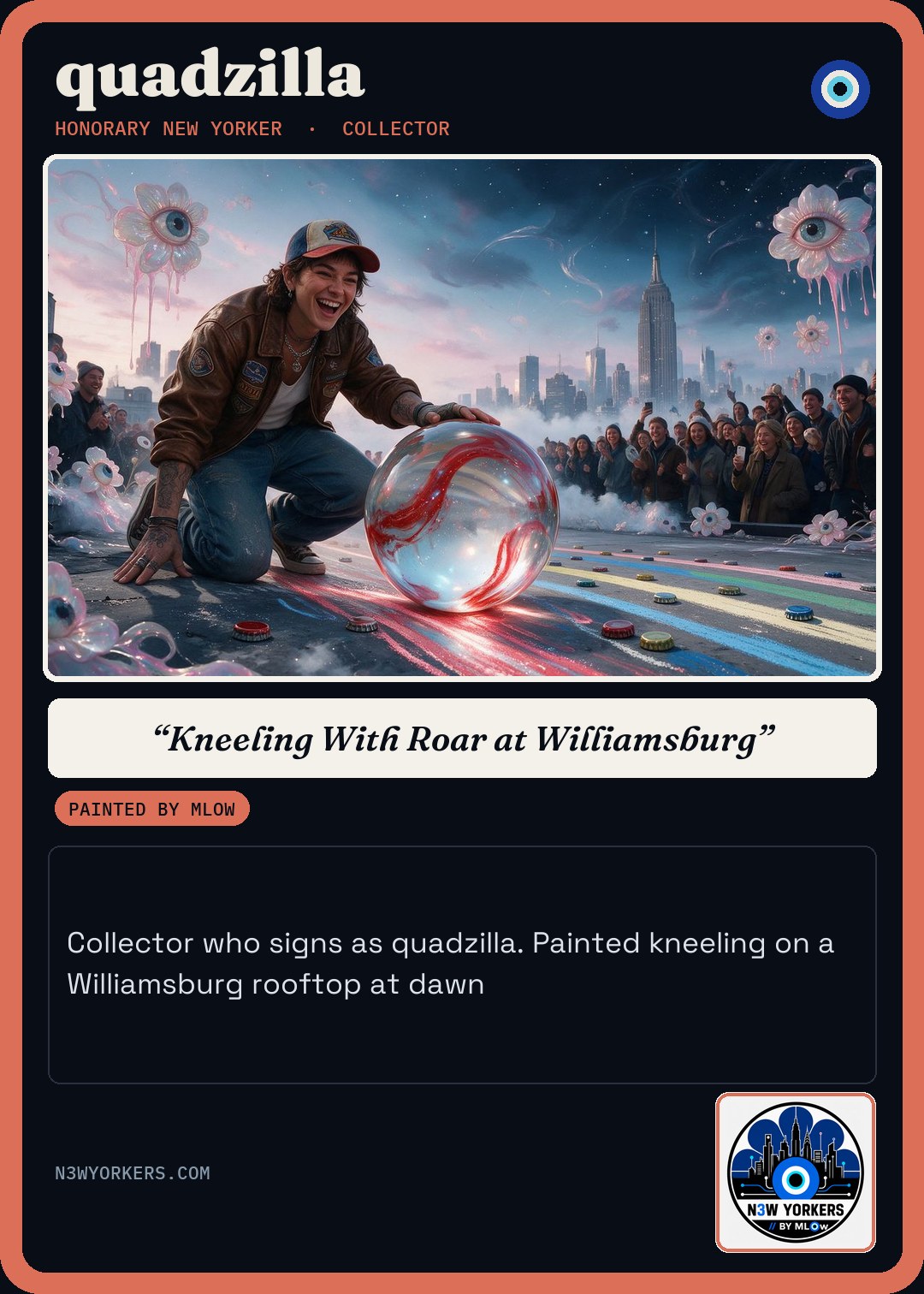 The Honorary card for quadzilla, painted by MLow