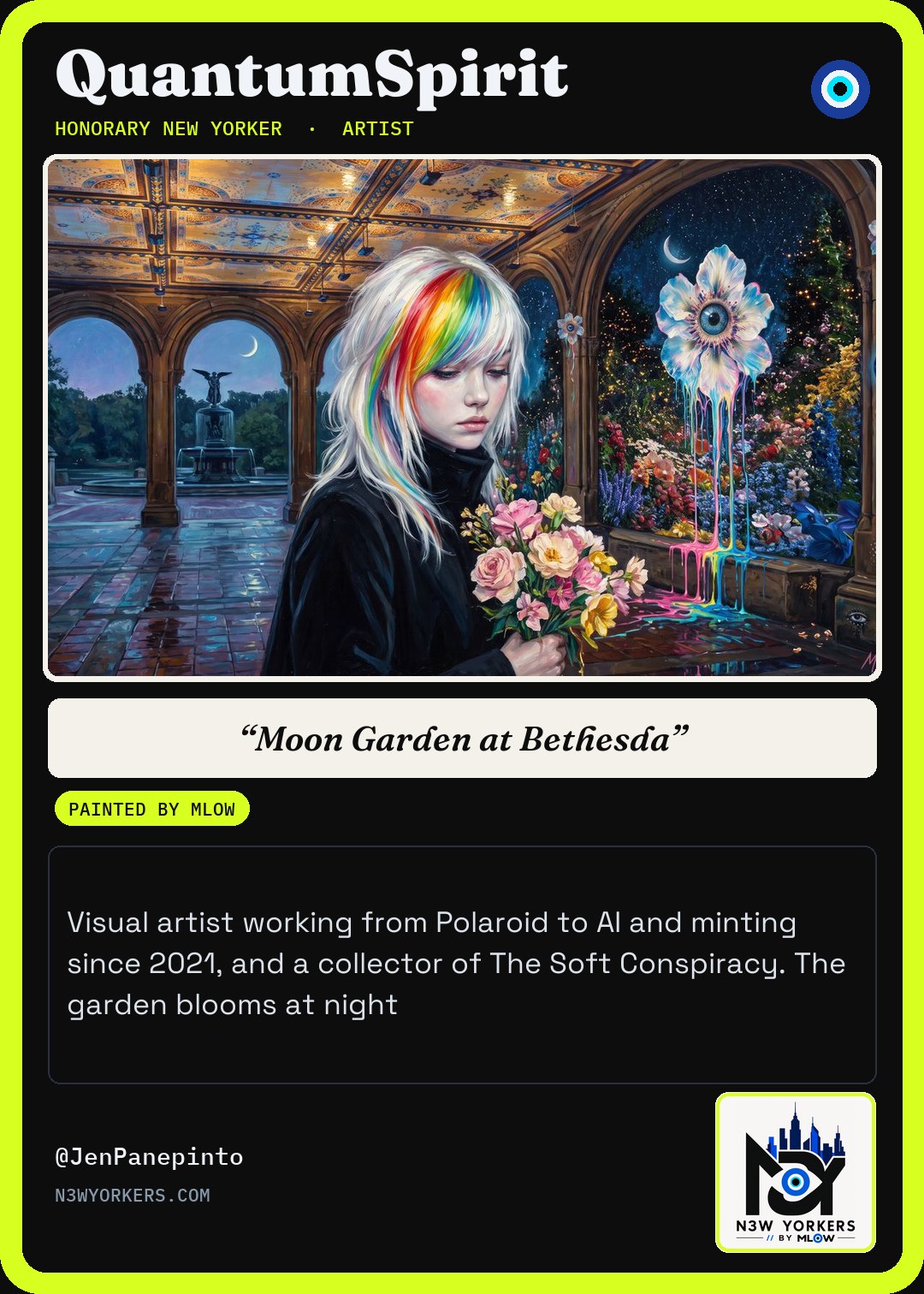The Honorary card for QuantumSpirit, painted by MLow
