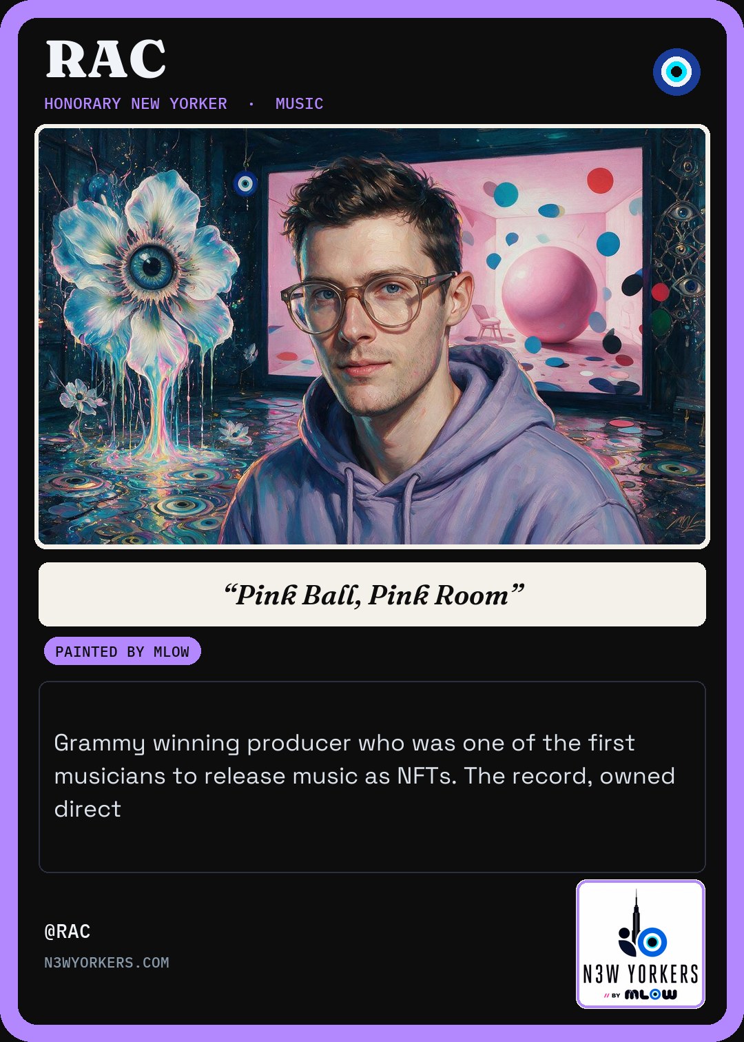 The Honorary card for RAC, painted by MLow