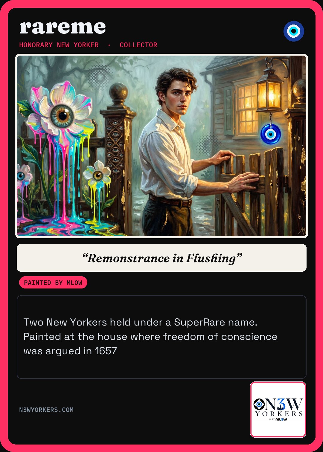 The Honorary card for rareme, painted by MLow