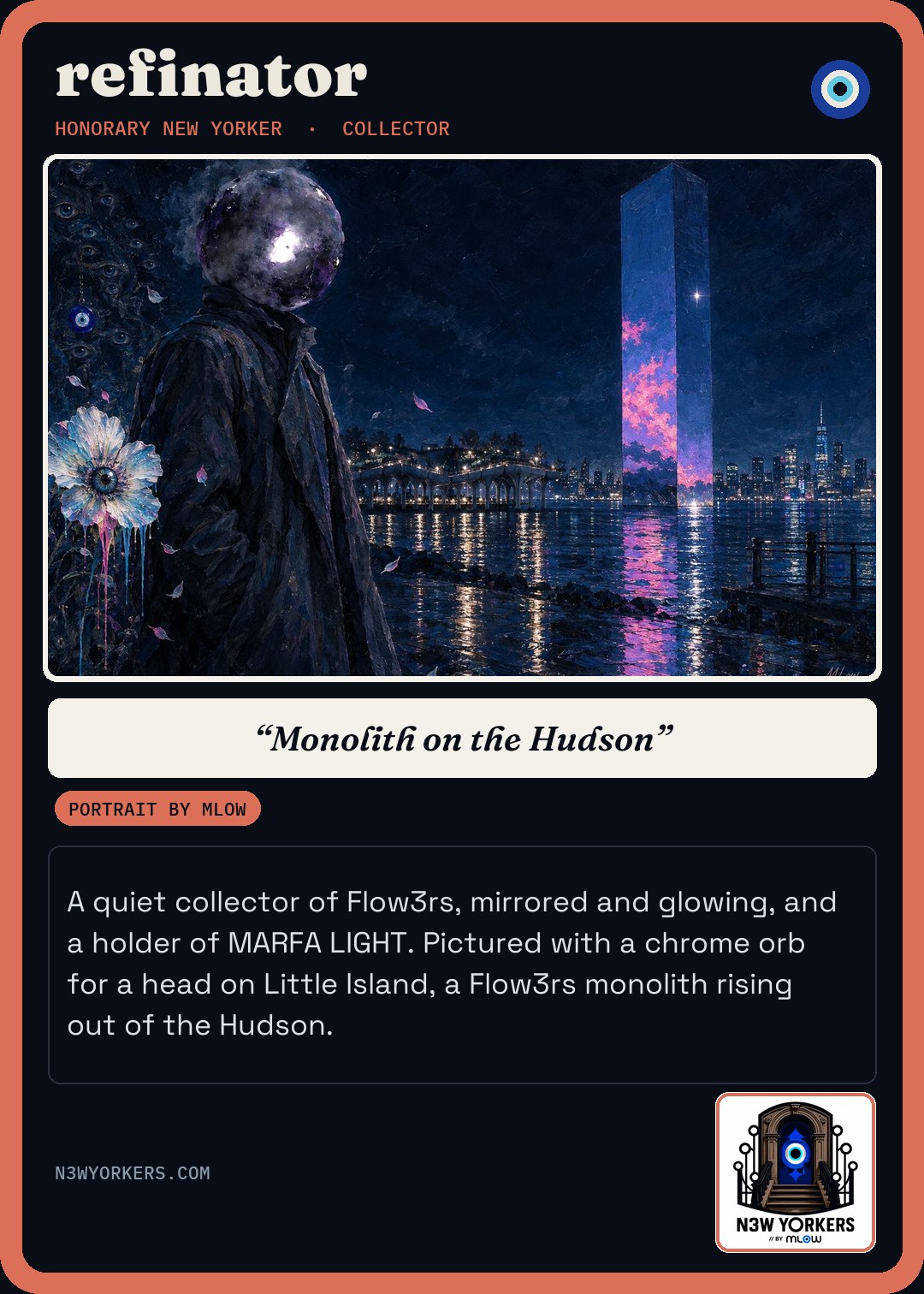 The Honorary card for refinator, portrait by MLow