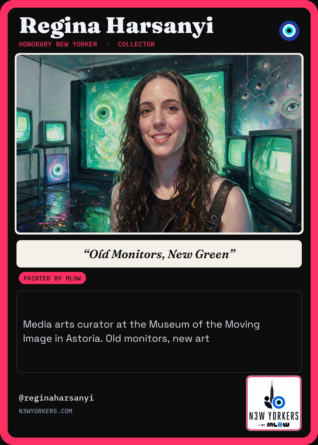 The Honorary card for Regina Harsanyi, painted by MLow