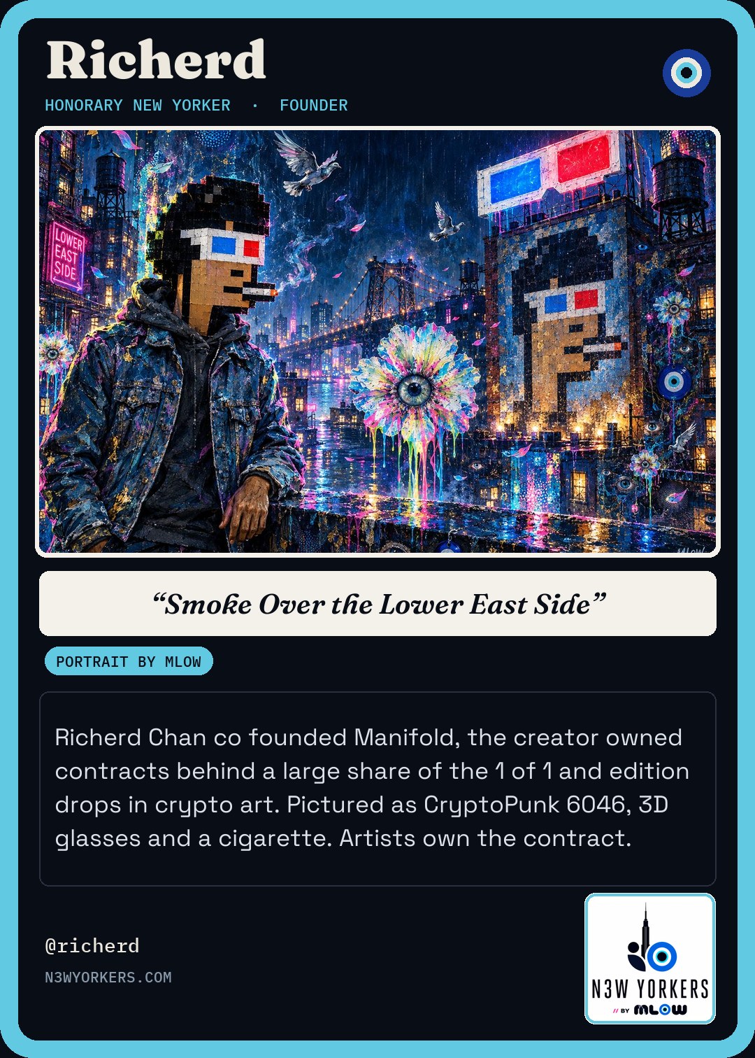 The Honorary card for Richerd, portrait by MLow