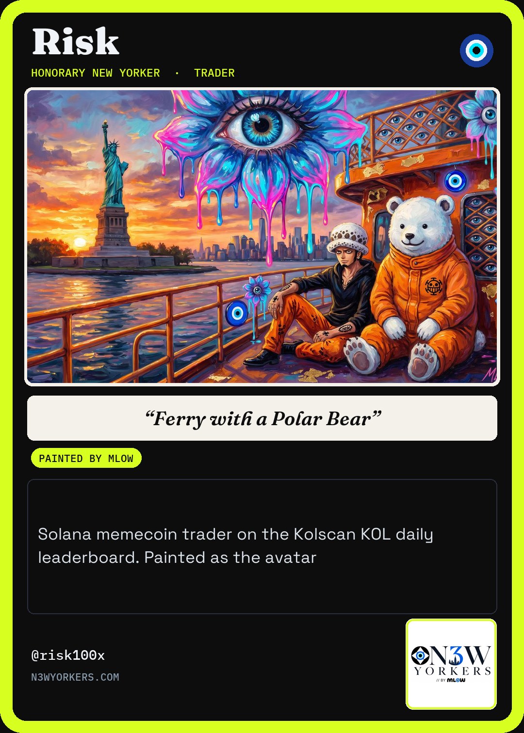 The Honorary card for Risk, painted by MLow
