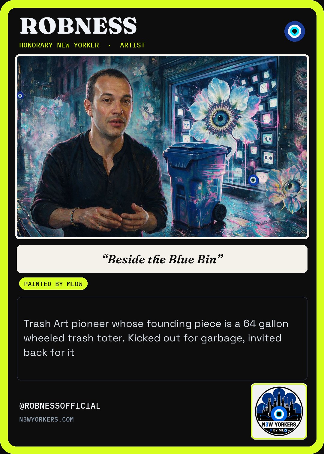 The Honorary card for ROBNESS, painted by MLow