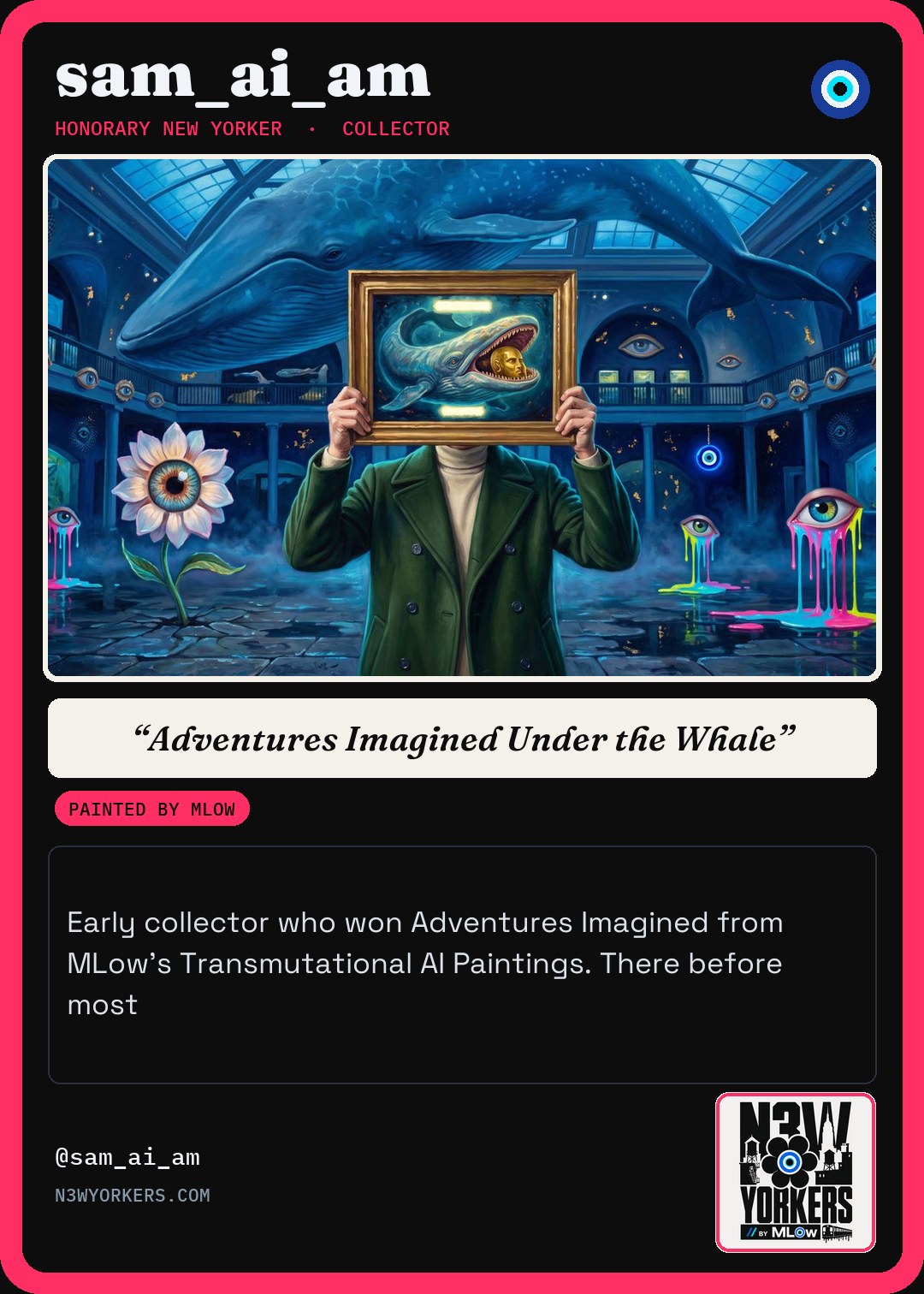 The Honorary card for sam_ai_am, painted by MLow