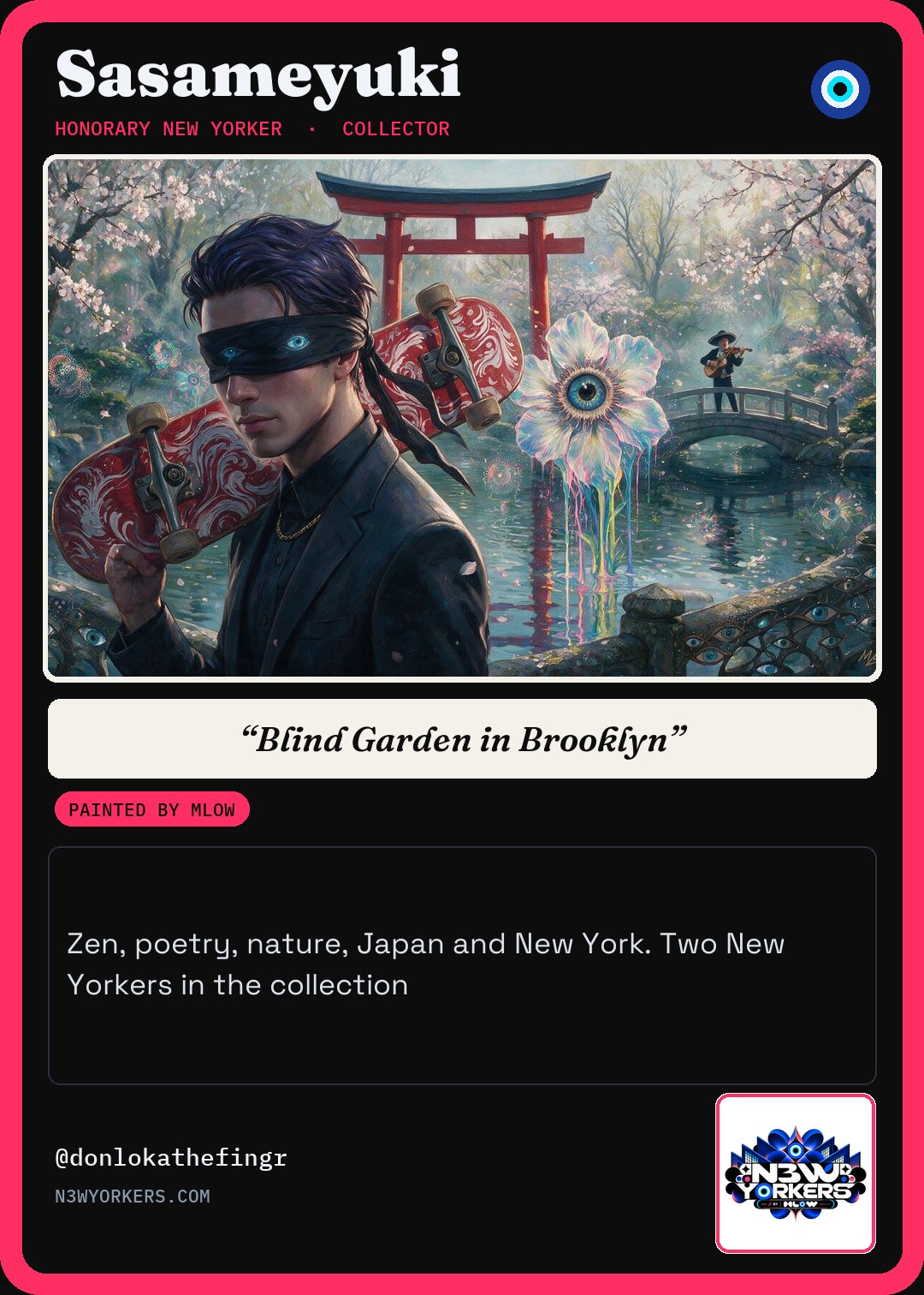 The Honorary card for Sasameyuki, painted by MLow