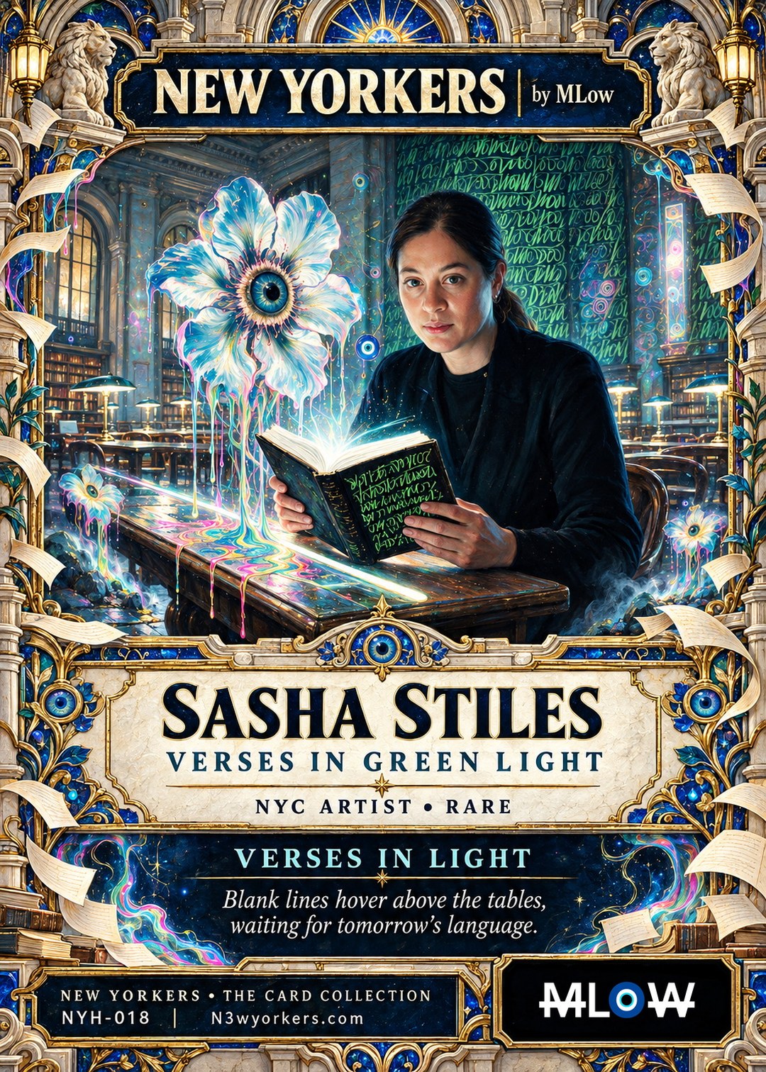 The Honorary card for Sasha Stiles, painted by MLow