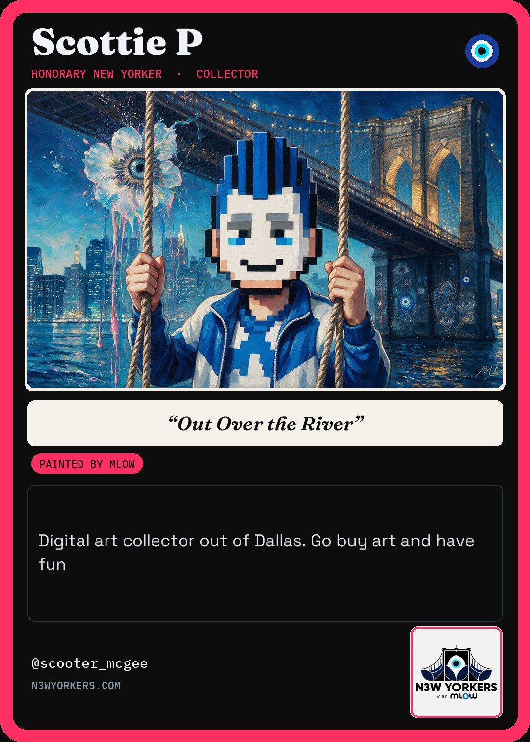 The Honorary card for Scottie P, painted by MLow