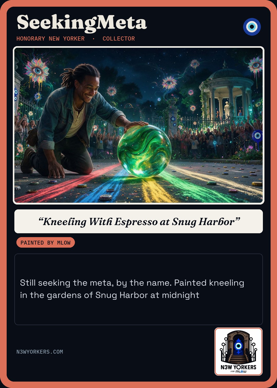 The Honorary card for SeekingMeta, painted by MLow
