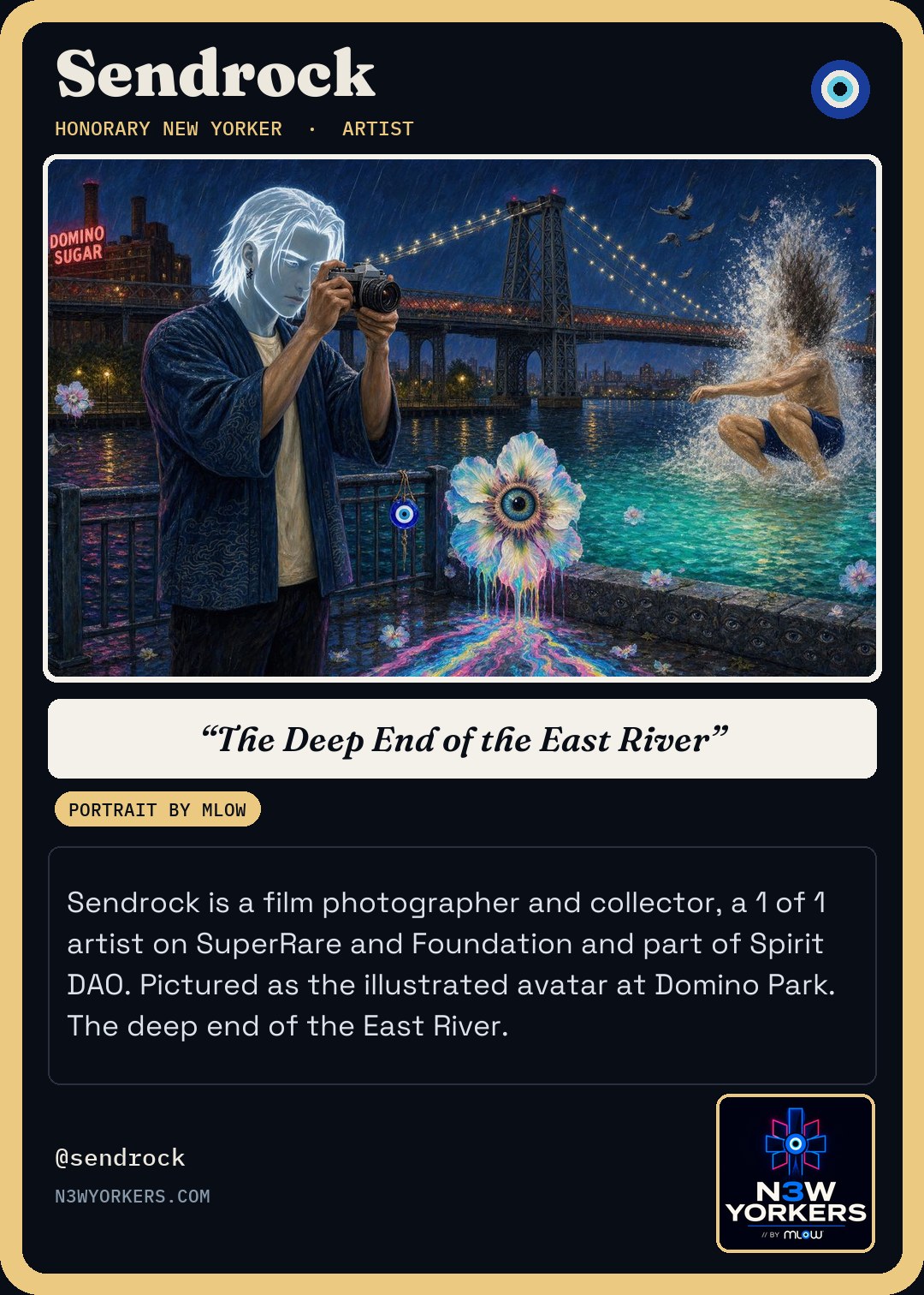 The Honorary card for Sendrock, portrait by MLow