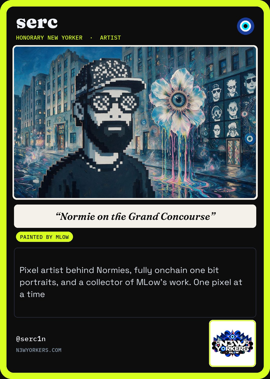 The Honorary card for serc, painted by MLow