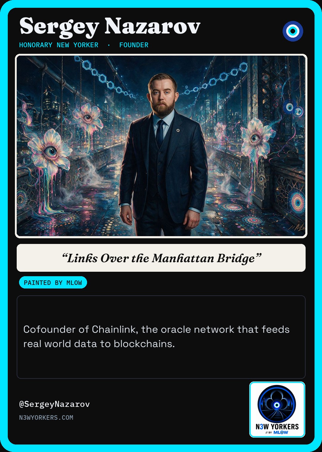 The Honorary card for Sergey Nazarov, painted by MLow