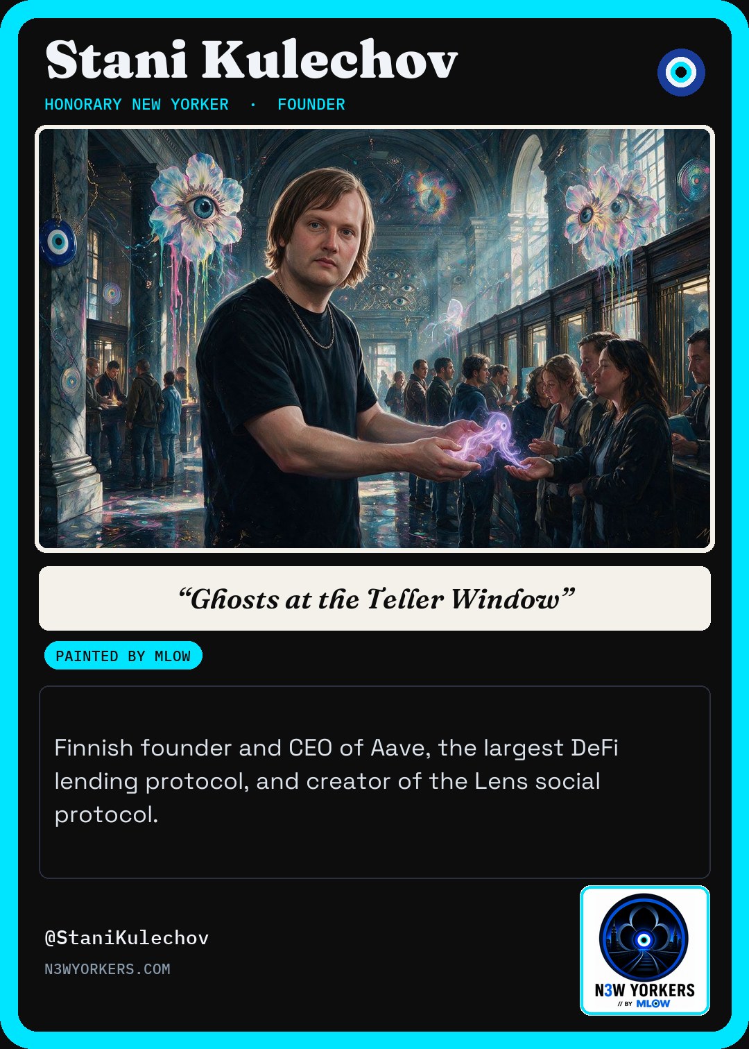The Honorary card for Stani Kulechov, painted by MLow