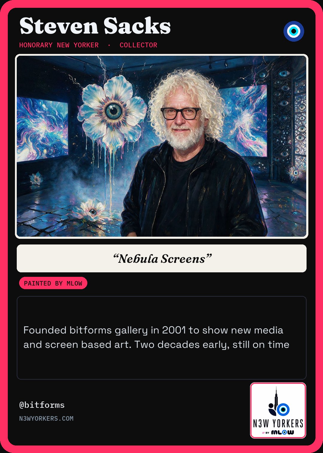The Honorary card for Steven Sacks, painted by MLow