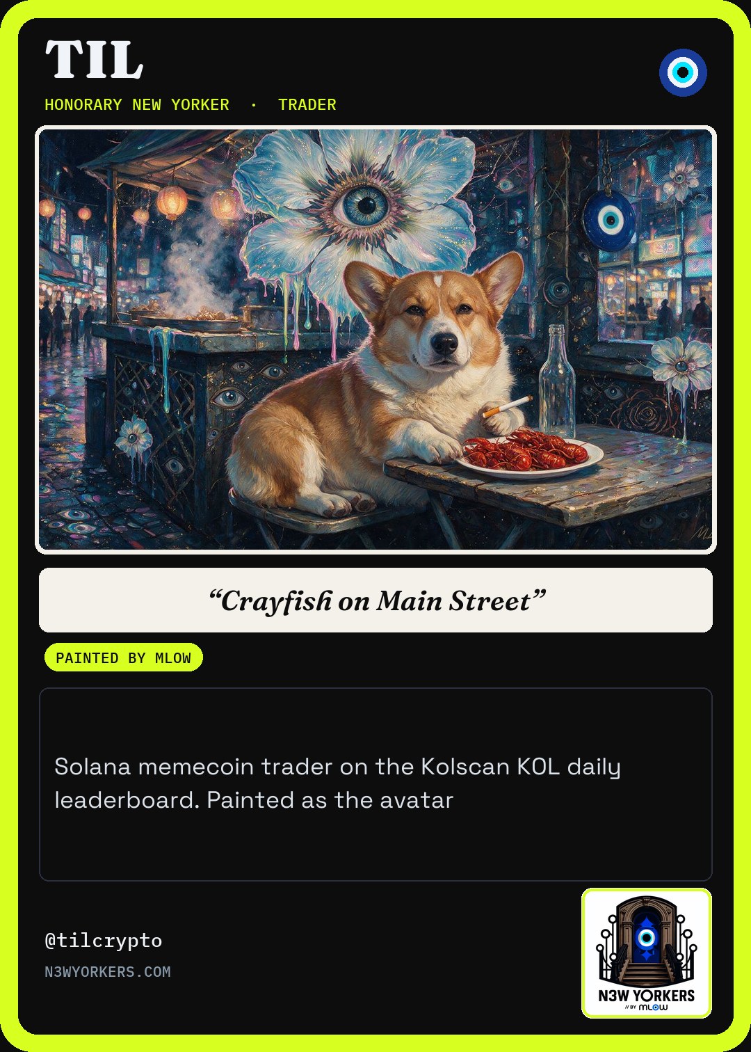 The Honorary card for TIL, painted by MLow