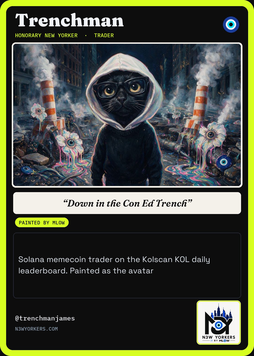 The Honorary card for Trenchman, painted by MLow