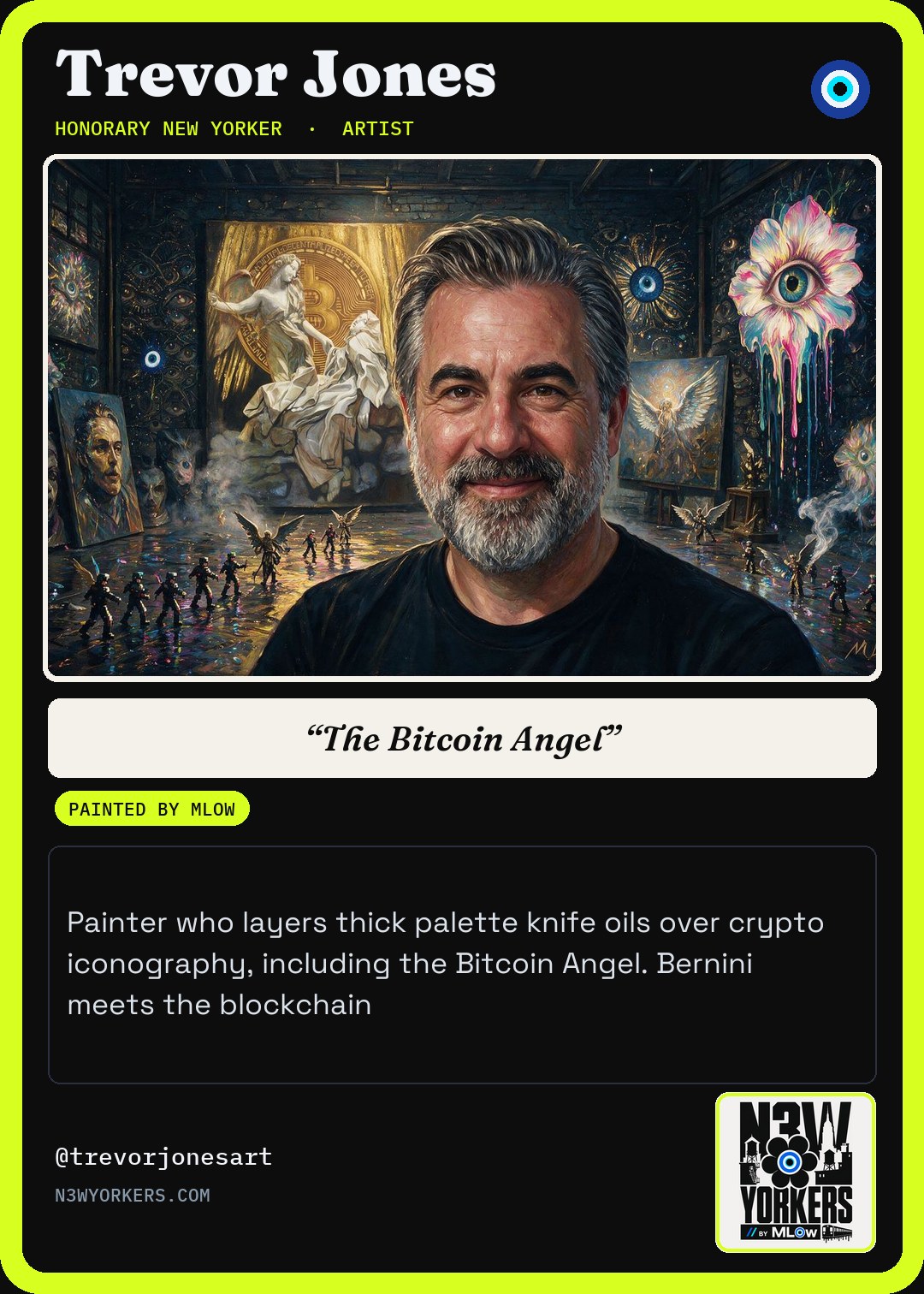 The Honorary card for Trevor Jones, painted by MLow