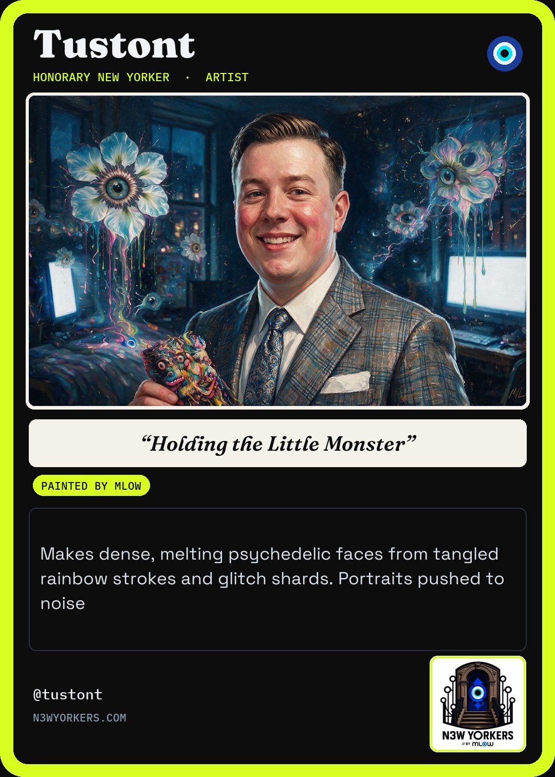 The Honorary card for Tustont, painted by MLow
