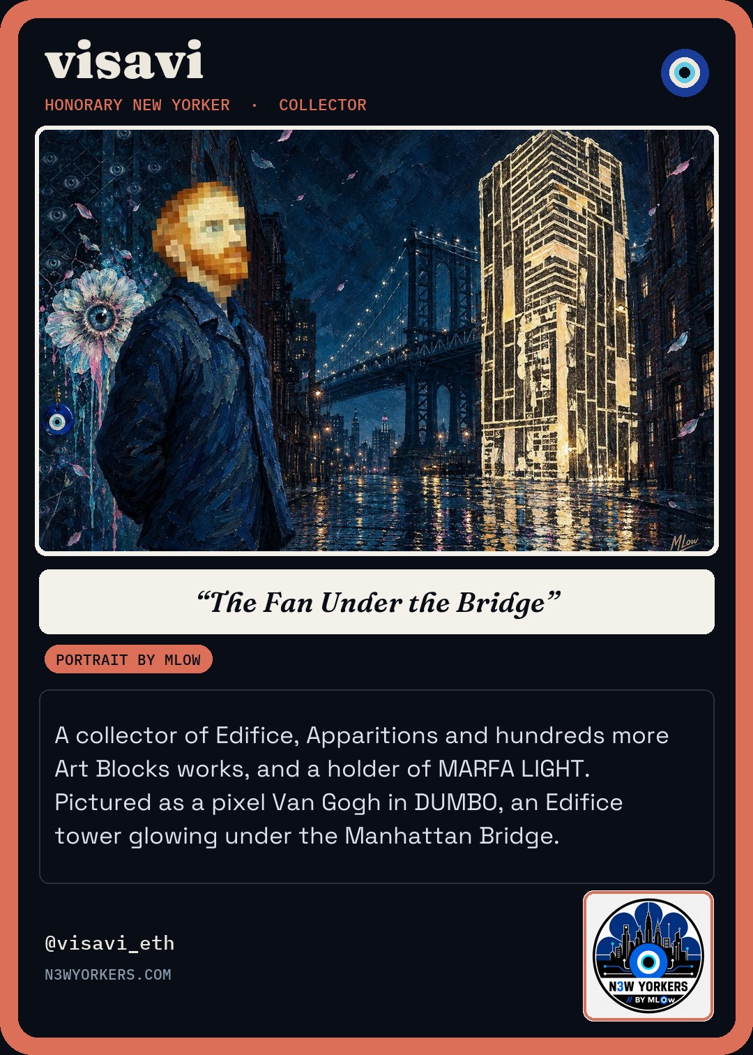 The Honorary card for visavi, portrait by MLow