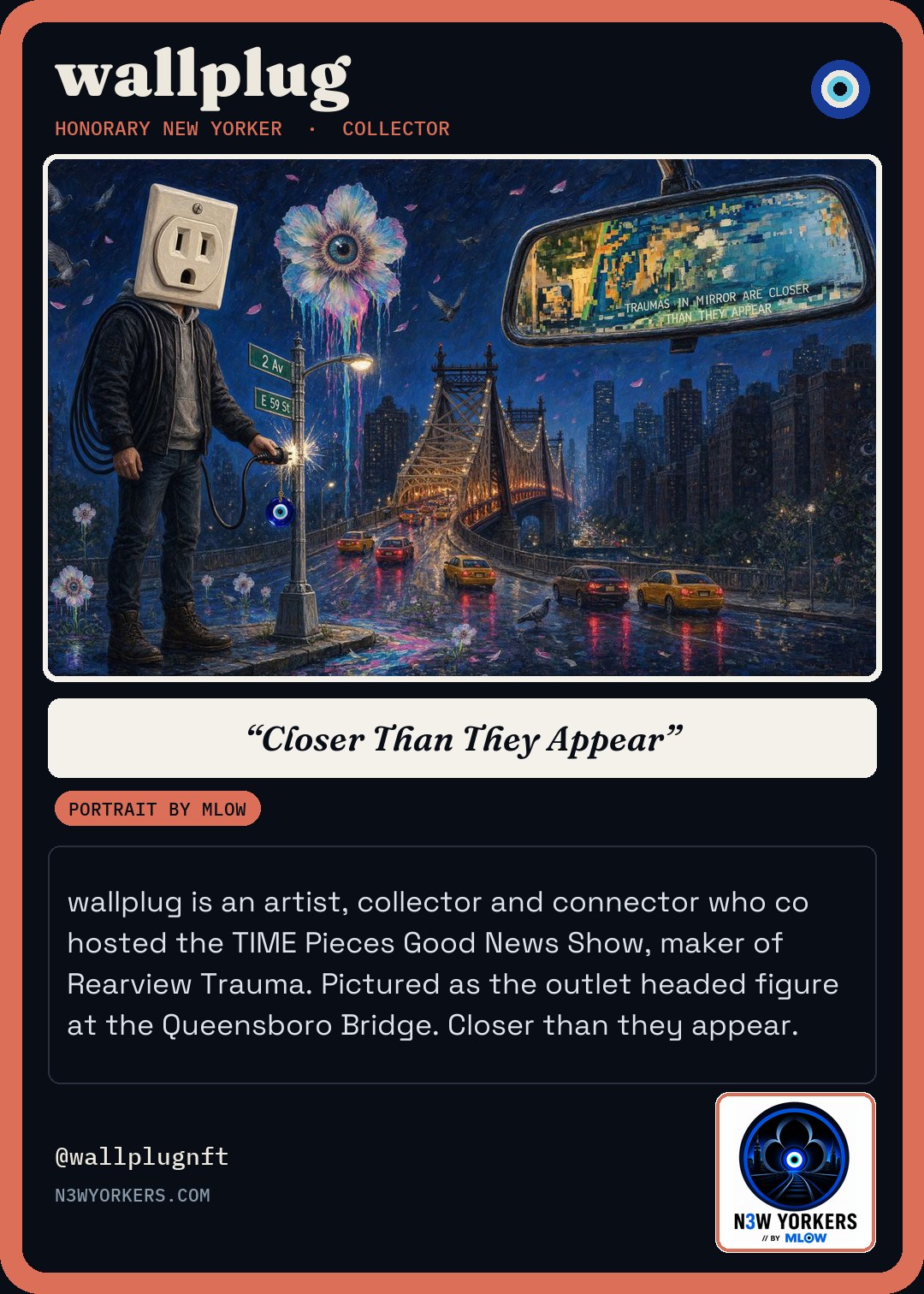 The Honorary card for wallplug, portrait by MLow
