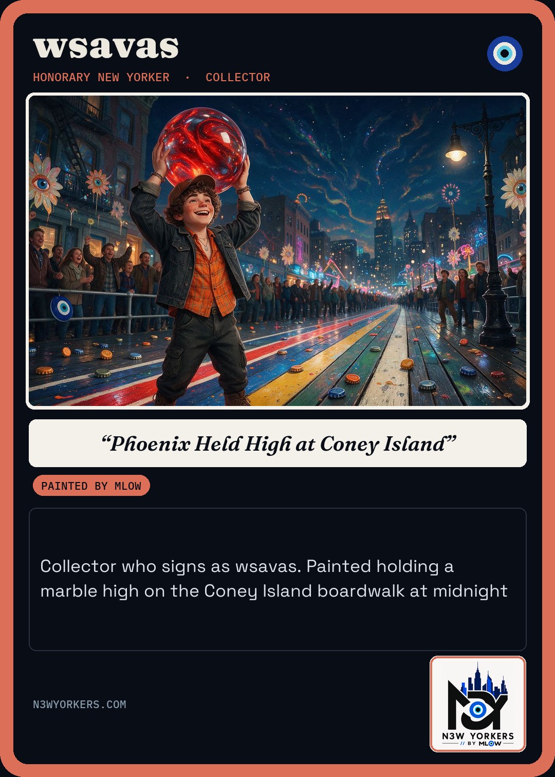 The Honorary card for wsavas, painted by MLow