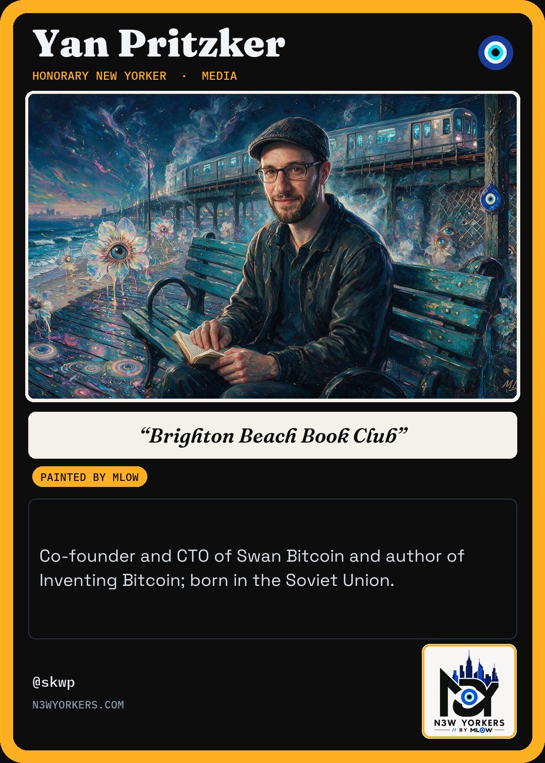 The Honorary card for Yan Pritzker, painted by MLow