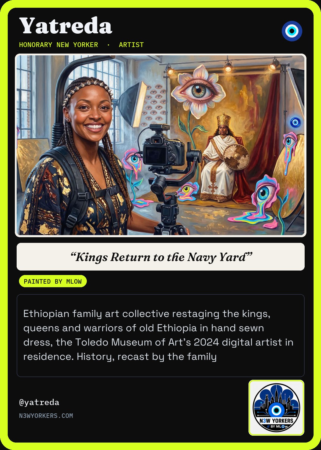 The Honorary card for Yatreda, painted by MLow
