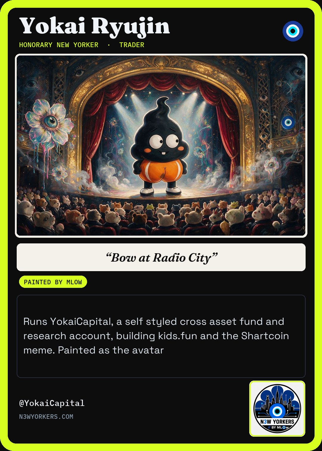The Honorary card for Yokai Ryujin, painted by MLow