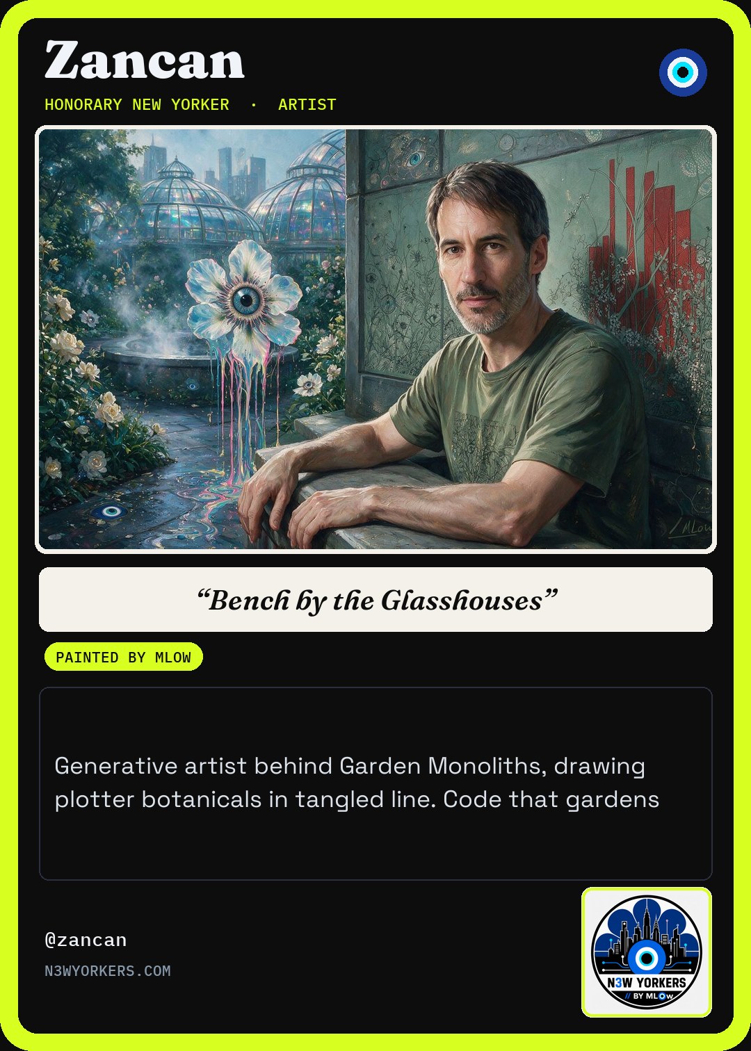 The Honorary card for Zancan, painted by MLow