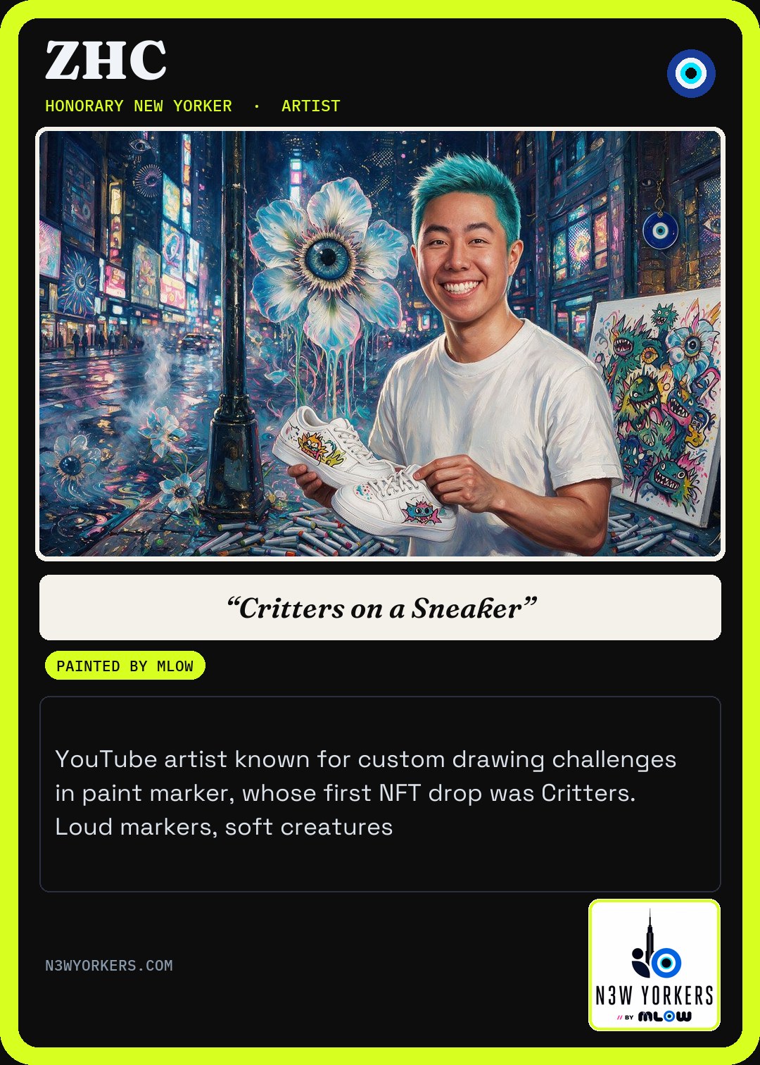 The Honorary card for ZHC, painted by MLow
