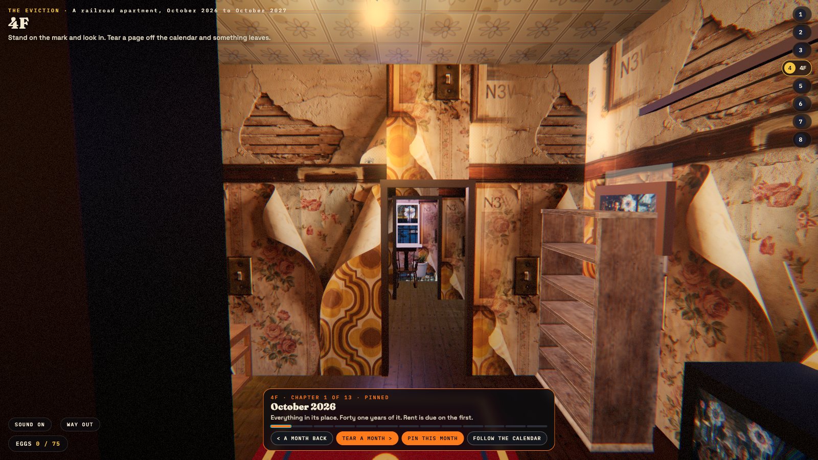 Inside 4F: every room smaller than the last, THE EVICTION: 4F by MLow