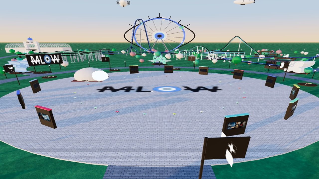 The logo is the floor, MLOW GARDENS by MLow
