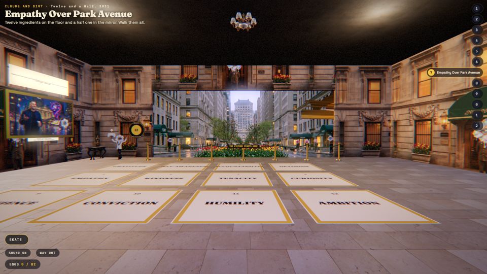 Empathy Over Park Avenue: the portraits and the twelve and a half ingredients, CLOUDS AND DIRT V1: the first tower for Gary Vaynerchuk by MLow
