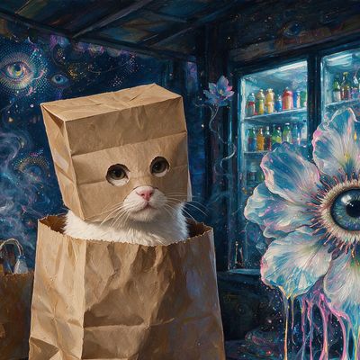 0x_kedegen, portrait painted by MLow: Bagged at the Bodega
