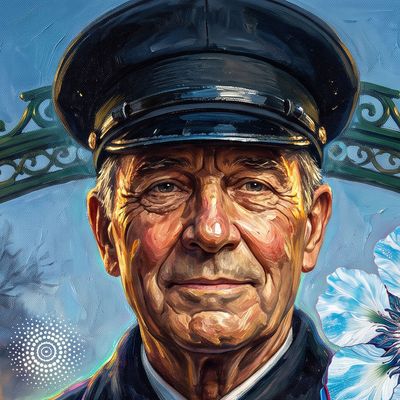 0x1384…3527, portrait painted by MLow: The Doorman of the Dakota