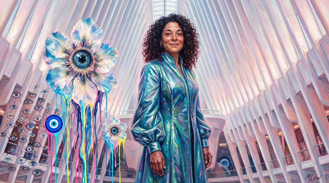 0x1701…7cf4, portrait painted by MLow: Reunion at the Oculus
