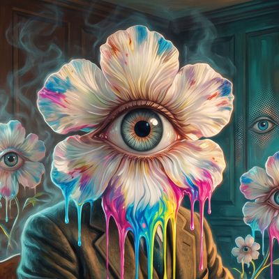 0x49e2…3ee5, portrait painted by MLow: Silence at Fraunces