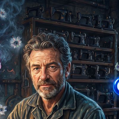 0x5e73…67e0, portrait painted by MLow: Forty Machines on Orchard