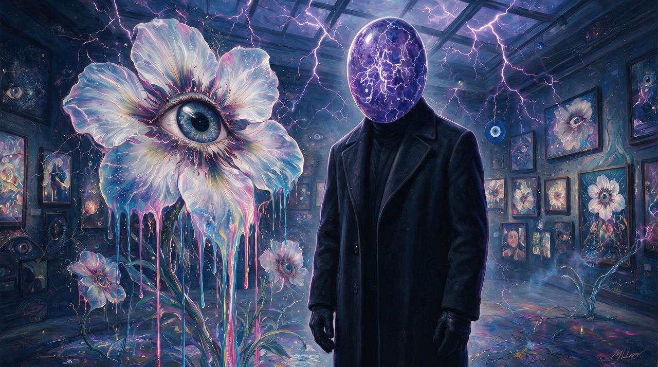 0xee76…4859, portrait painted by MLow: Thirty Six in the Storm Room