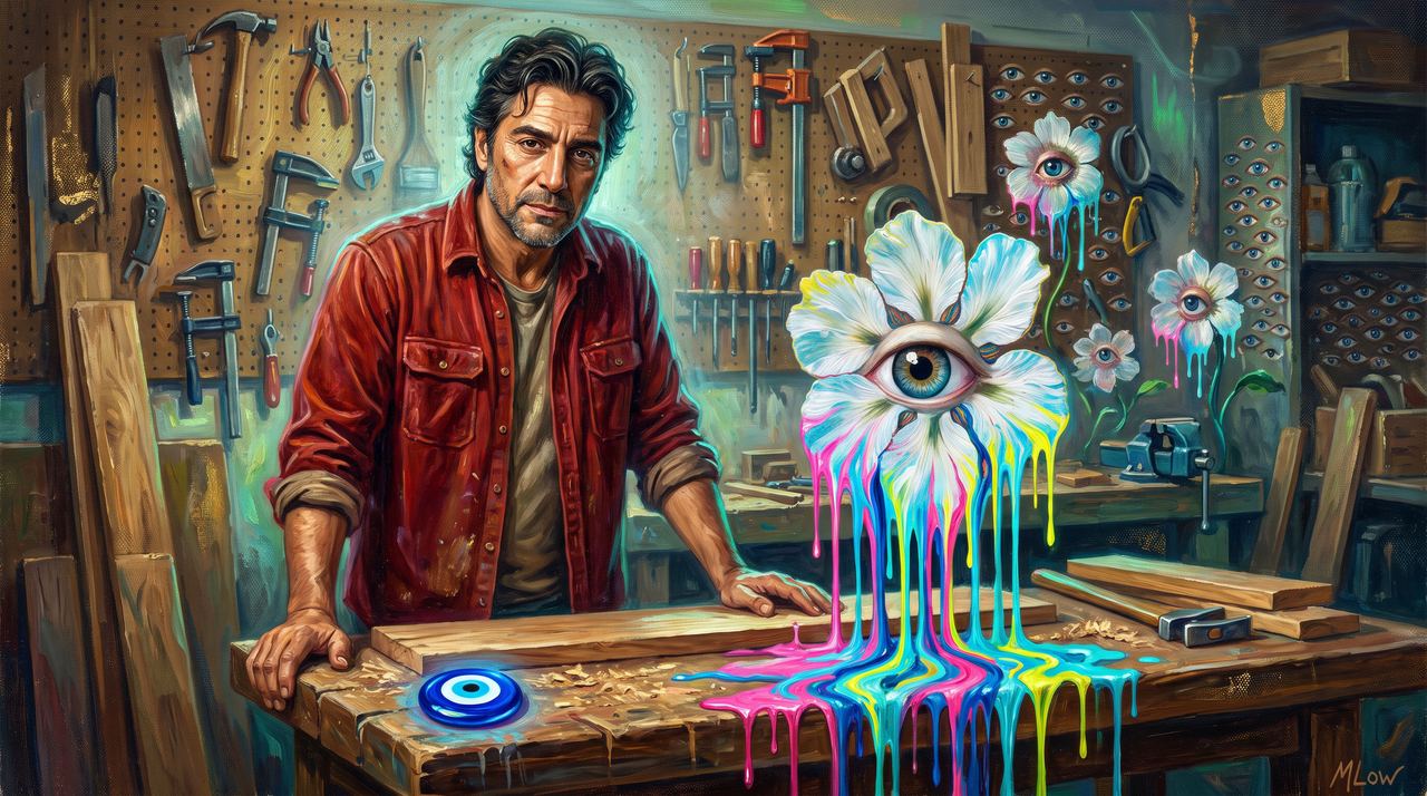 0xfbb7…b160, portrait painted by MLow: Teaching on Atlantic Avenue
