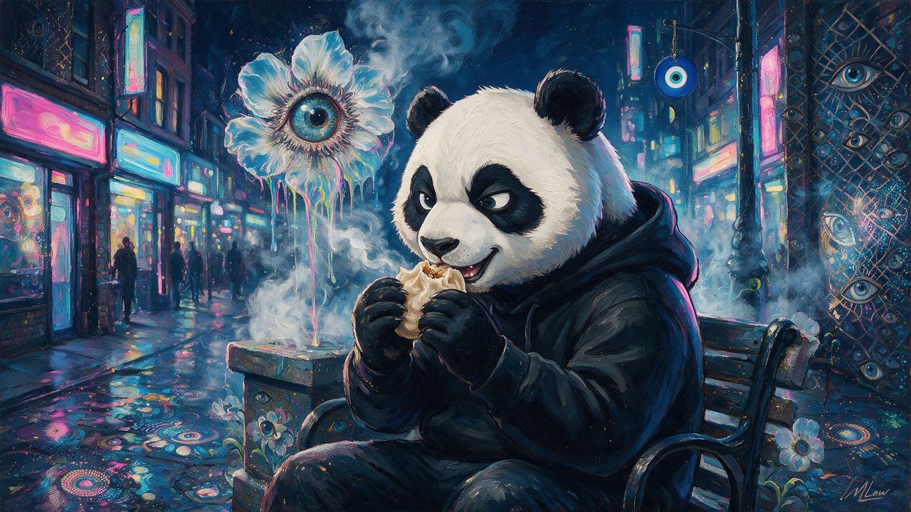 0xsporadic, portrait painted by MLow: Dumplings on Main Street