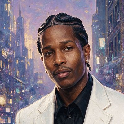 A$AP Rocky, painted by MLow as a New Yorker